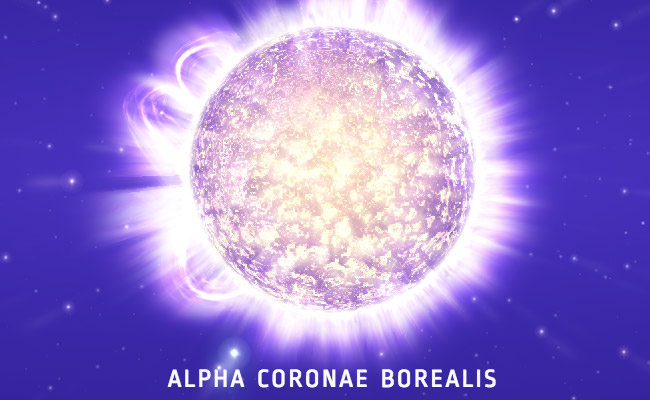 Alpha Coronae Borealis Star