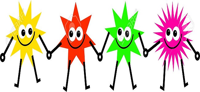3262689-team-of-diverse-and-colourful-cartoon-stars-holding-hands-Stock-Photo