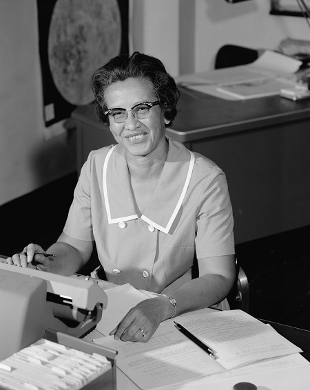 Katherine Johnson at NASA in 1966.