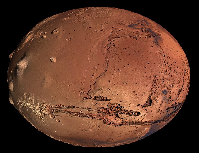 Terrain on Mars.