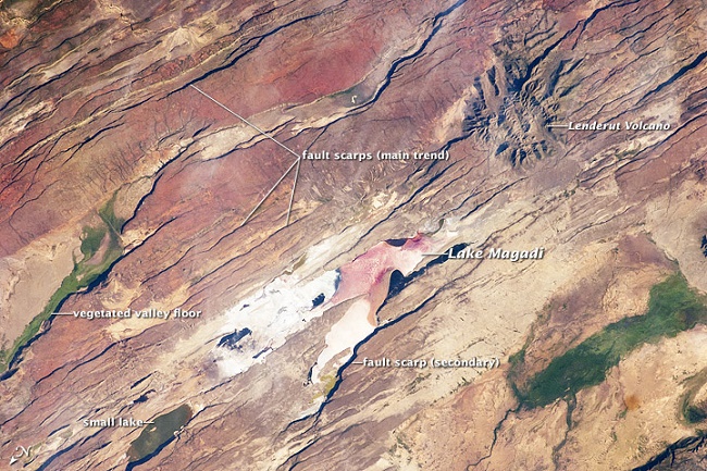 Earth's Great Rift Valley in East Africa