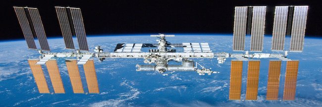 International Space Station after undocking of STS