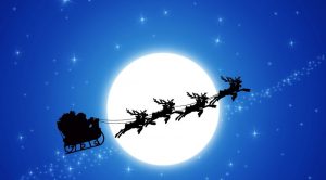 Santa Claus sleighs