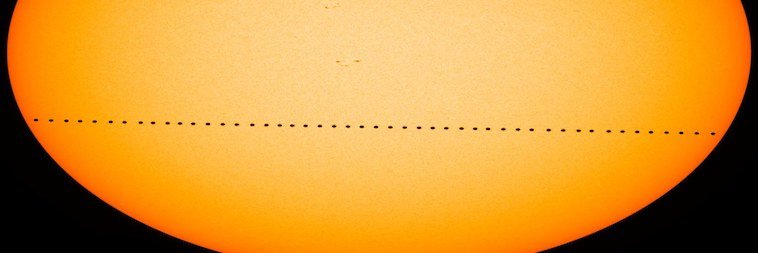 Merkurtransit vor der Sonne