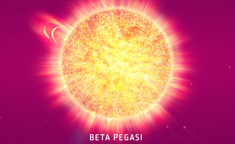 Beta Pegasi - Stern im All