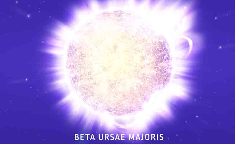 Beta Ursae Majoris - Stern im All