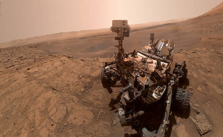 Curiosity Rover - Nahaufnahme auf dem Mars