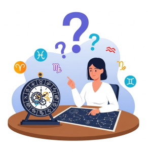 astrologa che calcola l'ascendente zodiacale