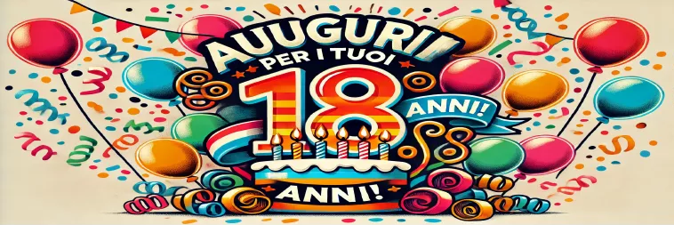 Buon compleanno di 18 anni con queste frasi