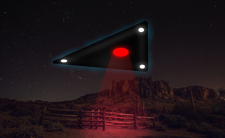 black triangle UFO