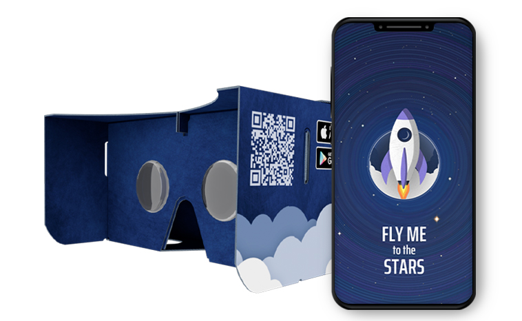 ”Flieg mich zu den Sternen"-VR App