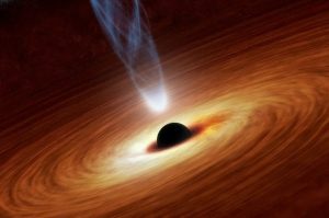 rappresentazione di un buco nero