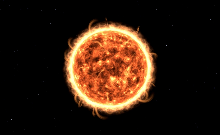 Through the process of nuclear fusion, light and heat is emitted by stars