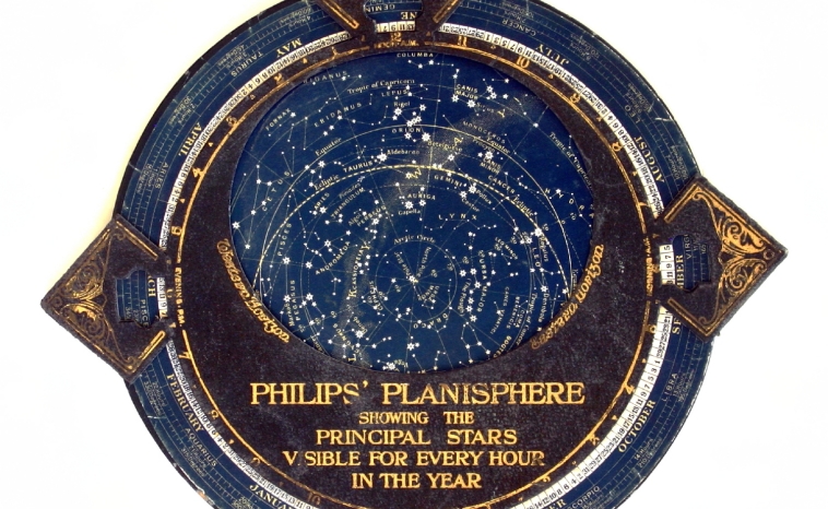 A vintage Planisphere star chart