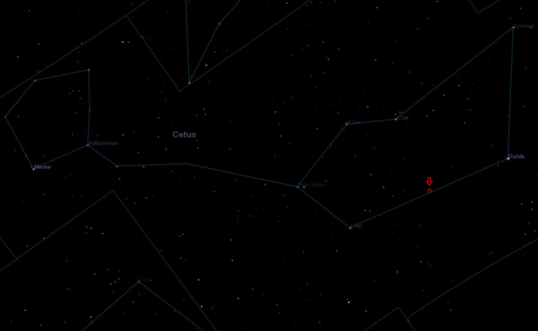 YZ Ceti is an M-type red dwarf star found in the Constellation Cetus.