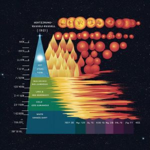 Diagrama de Hertzsprung-Russell (HR)" "Clasificación de estrellas por luminosidad y temperatura"