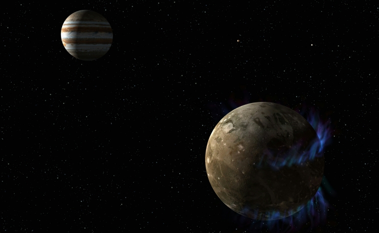 Ganymede, one of the Moons of the Solar System