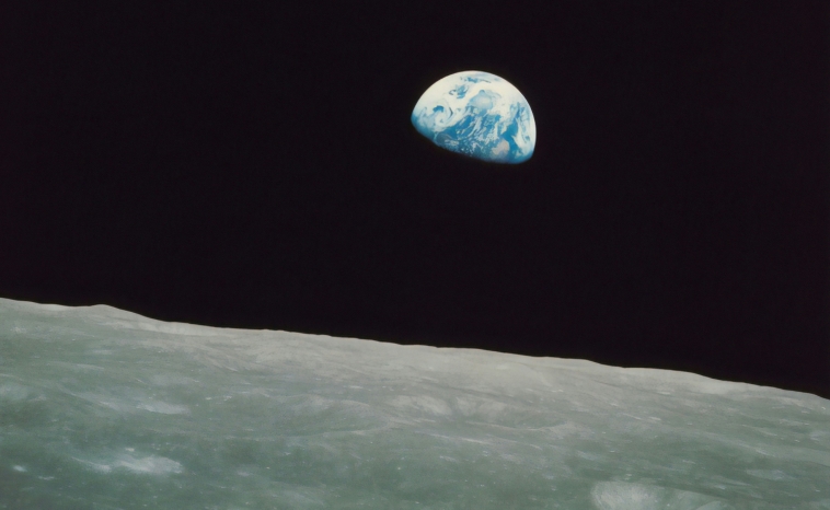 Earthrise From the Moon During Apollo Missions