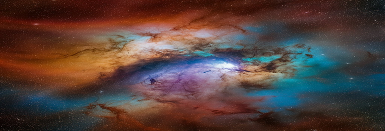 Una vista de los colores intensos de la nebulosa cangrejo