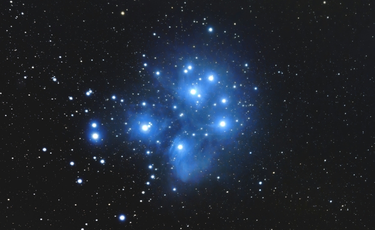 Pleaides Star Cluster Space Object