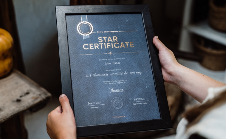 Super Star Certificate