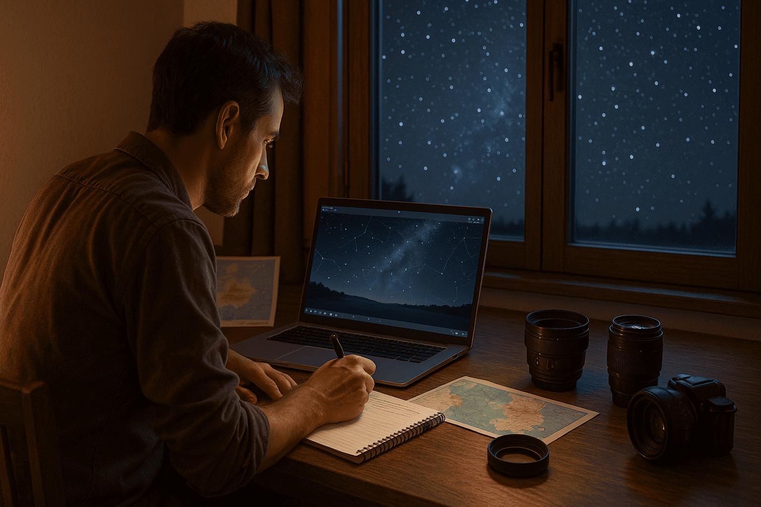 l'homme qui voit les étoiles