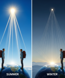 inclinazione luce solare