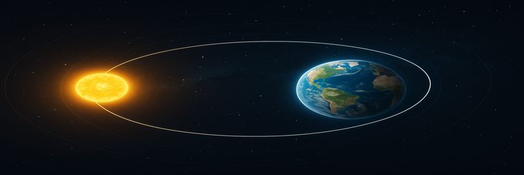 La órbita de la Tierra vista desde el espacio