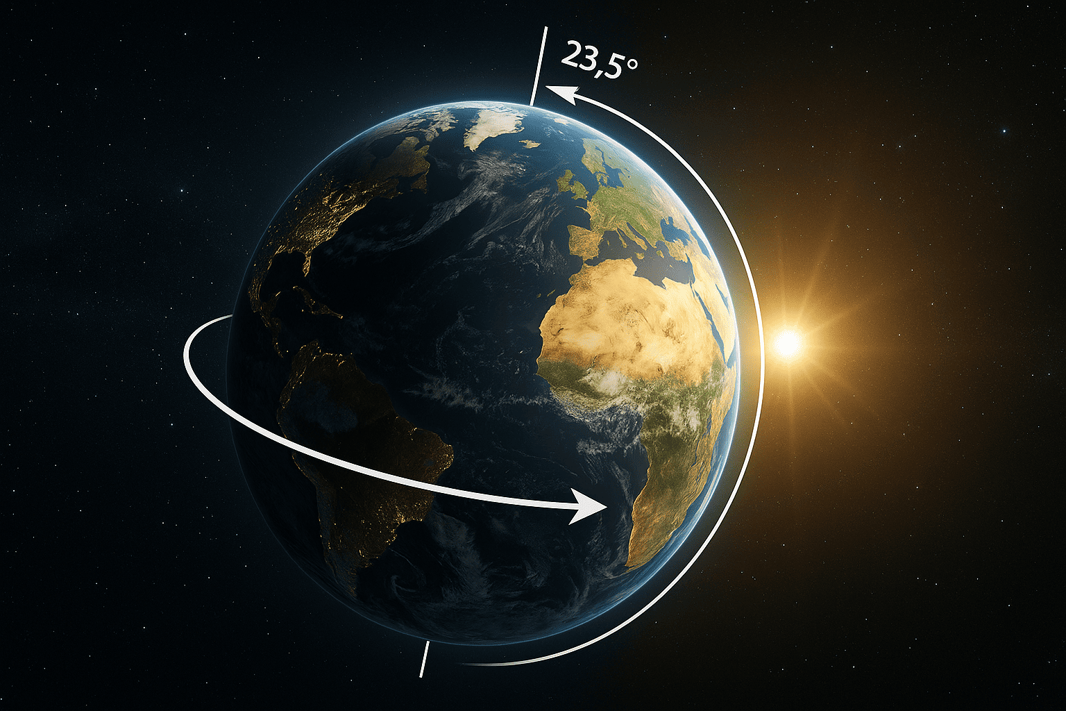 Movimiento del planeta Tierra sobre su eje