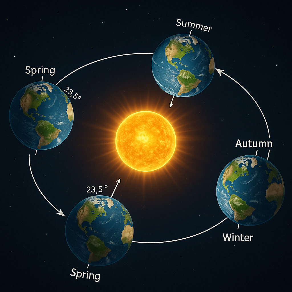 Movimiento del planeta Tierra alrededor del Sol