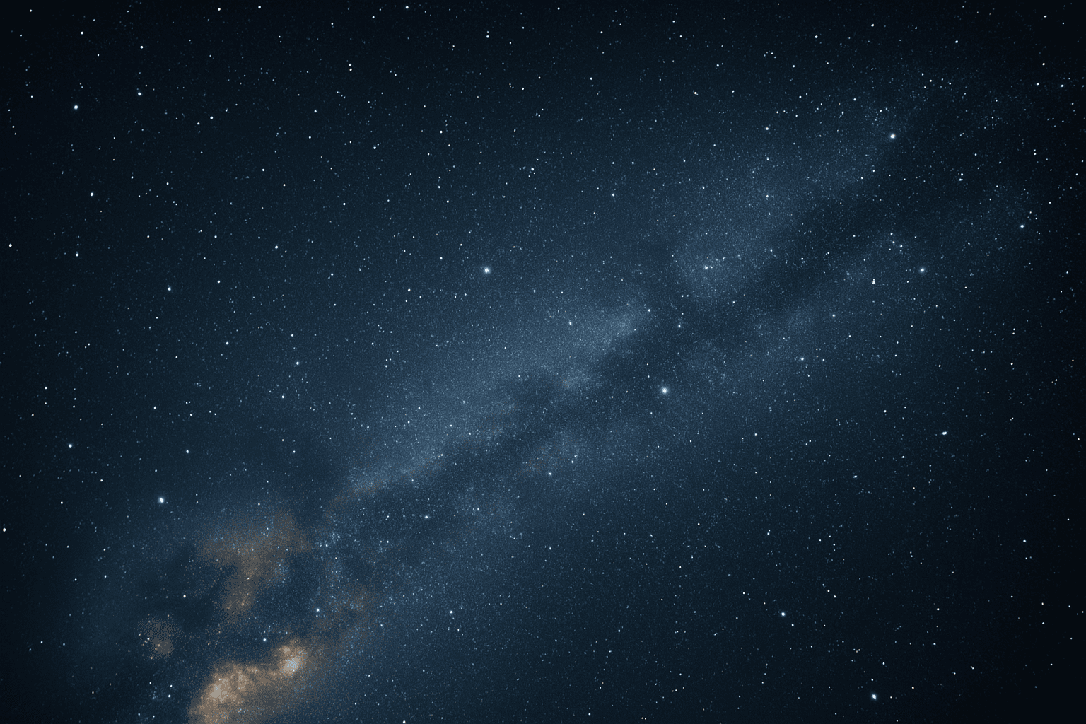 Cielo azul con estrellas