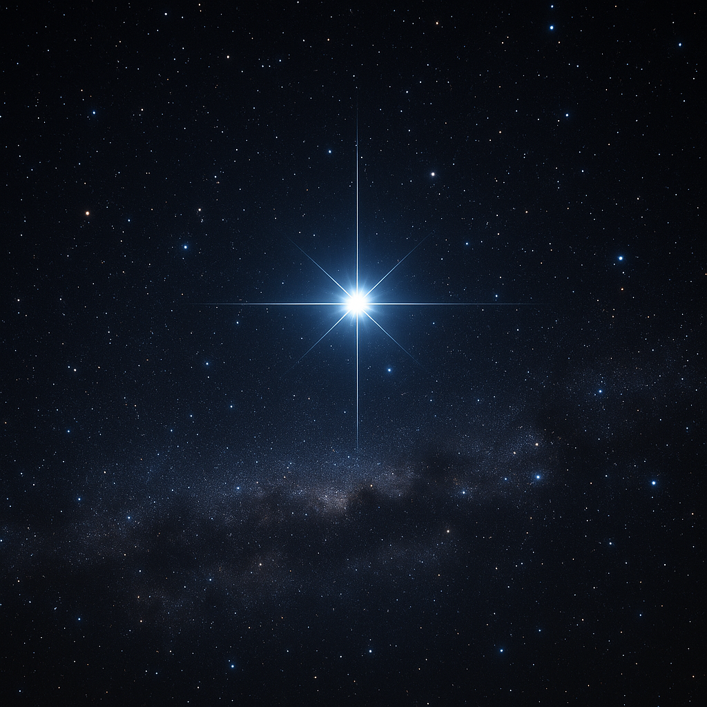 Stella luminosa nel cielo