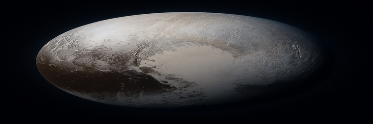 Plutone visto dallo spazio