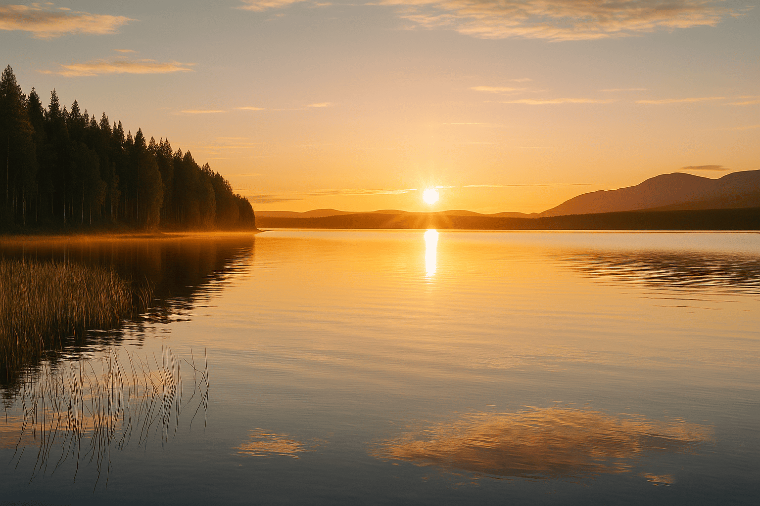 Laponia finlandesa y el sol de medianoche