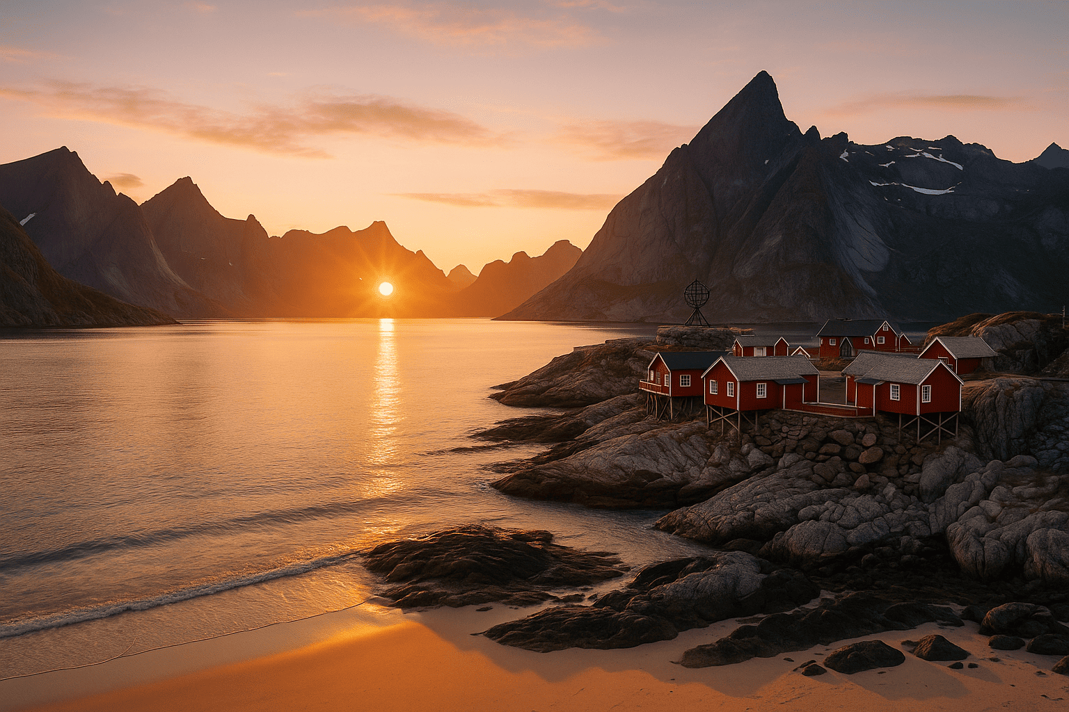 Noruega y el sol de medianoche