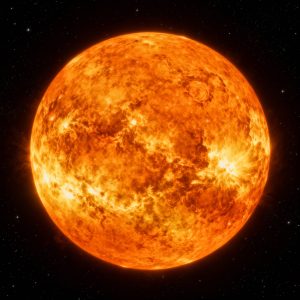 Vue détaillée de l'étoile géante orange Arcturus