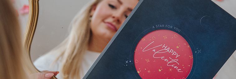 Valentine's gift idea for women: Woman with a Valentine's OSR Gift Pack