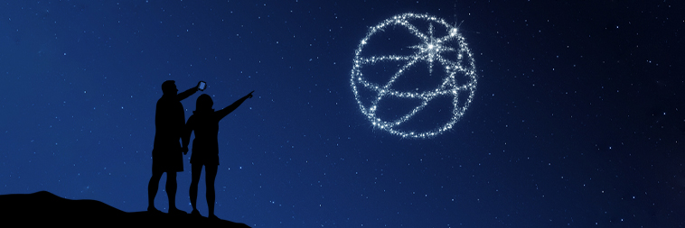 Custom constellation from the Online Star Register