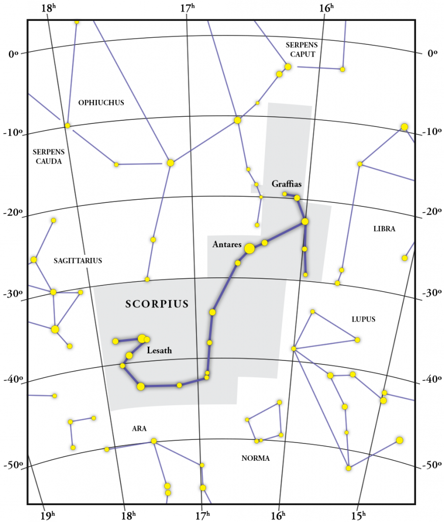 Scorpius stjernebildekart